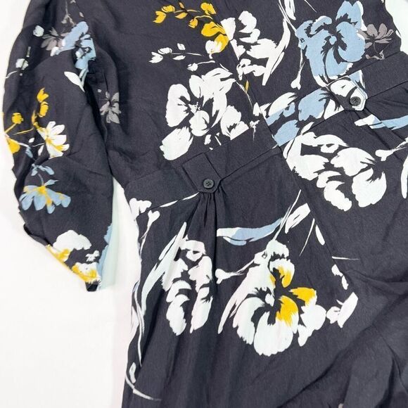 Yumi Kim Liz Romper Womens Small Love Triangle Black Floral Wrap Front One Piece - Picture 12 of 12